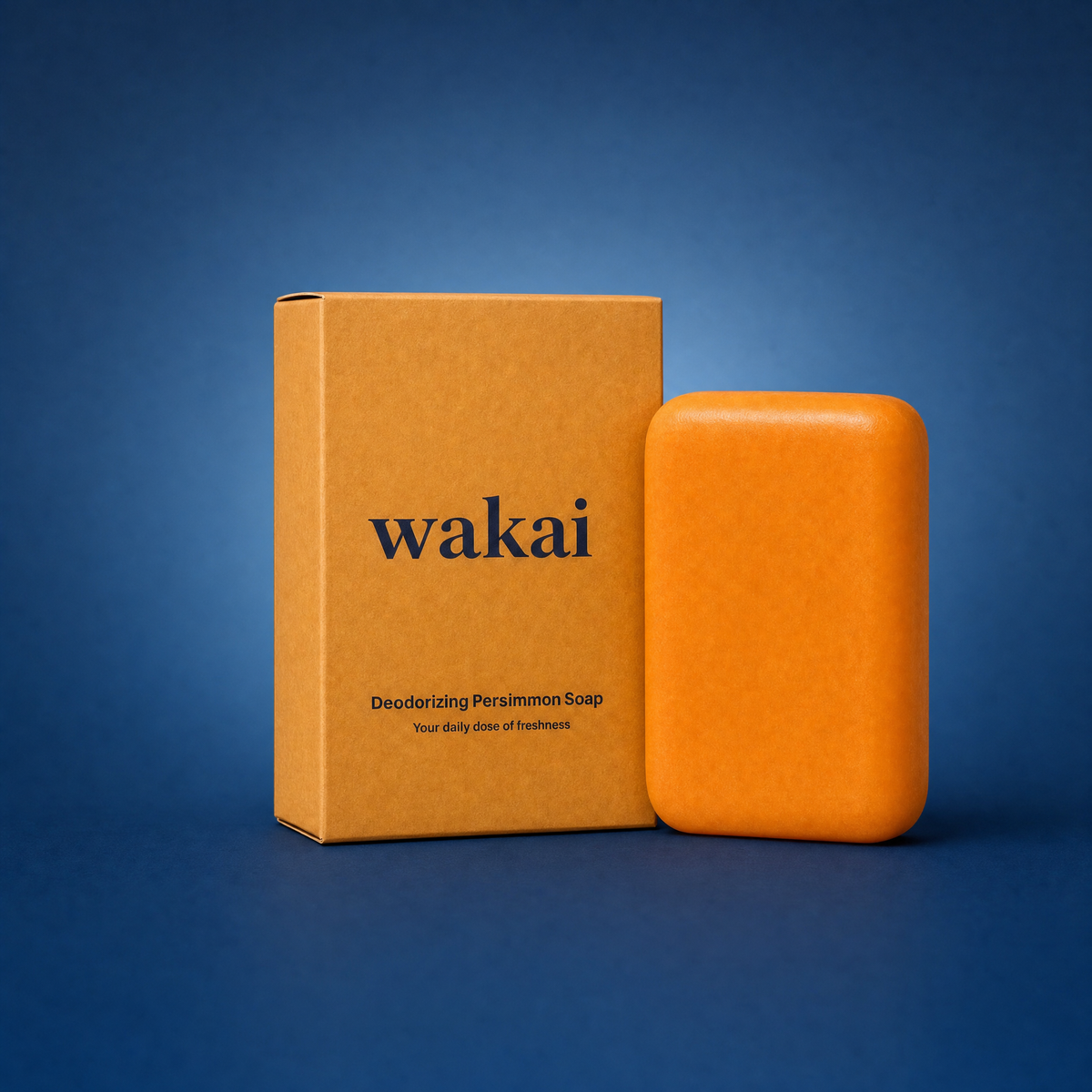 Wakai persimmon body bar next to its box